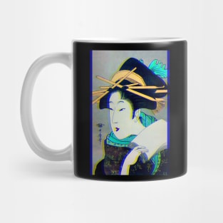 Glitched traditional geisha Mug